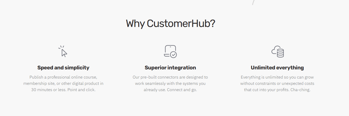 Customerhub capabilities