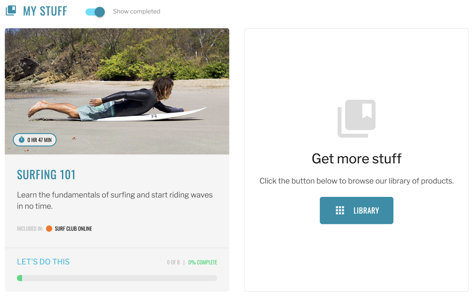 Customerhub progress tracking